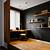 black and wood home decor