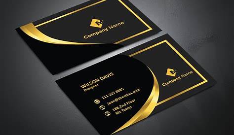 Black Background Design For Business Card Abstract