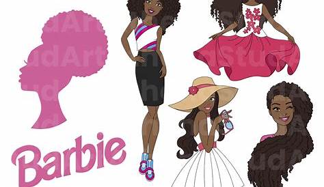 531 Afro Barbie Silhouette Svg SVG PNG EPS DXF File