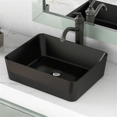 KOHLER Soho Black WallMount Rectangular Bathroom Sink with Overflow at