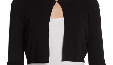 Black Bolero Cardigan HDE HDE Women's Long Sleeve Shrug (