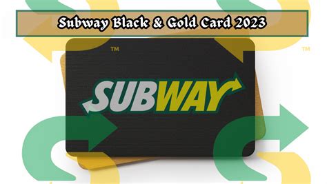 Subway Black Card Would You Qualify for One? Almvest