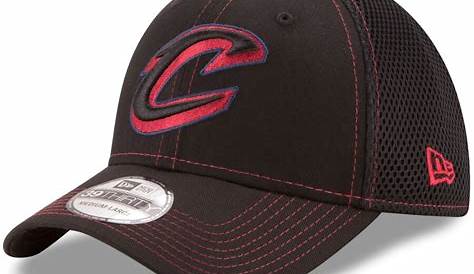 New Era Cleveland Cavaliers Mens Black Team Classic 39THIRTY Flex Hat