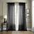 black curtains with white sheers