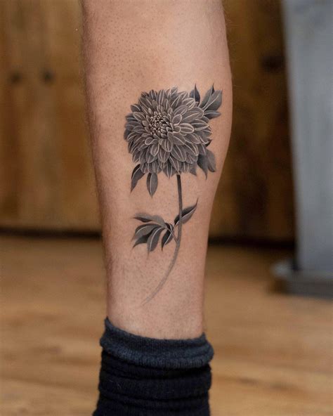 Inspirational Black Dahlia Tattoo Designs References