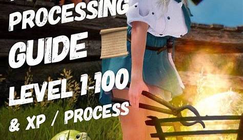 Black Desert Online - Processing Guide - Level 1-100 & XP / Process (2022)