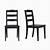 black dining chair wood