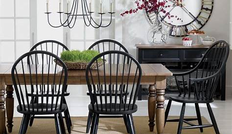 36 Lovely Farmhouse Black Table And Chair Design Ideas For Dining Room