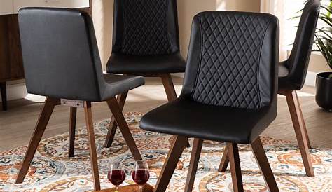 Black Dining Chairs Set Of 4 Amazon Baxton Studio Blaise Modern And