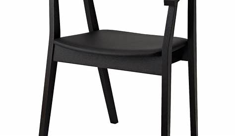 4 IKEA Stefan Black Wooden Dining Room Chairs in Bassaleg, Newport