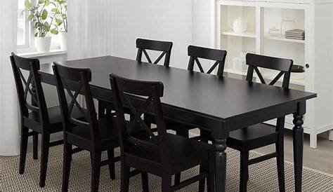 Black Dining Table Chairs Ikea And 4 In Helsby Cheshire Gumtree