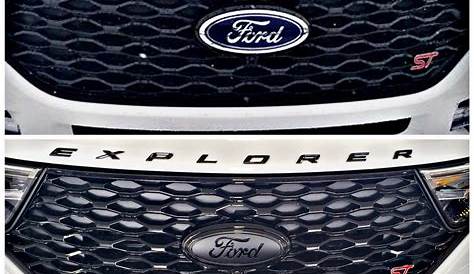 Ford Explorer 20202021 Black/Flat Emblem set Grille & Etsy