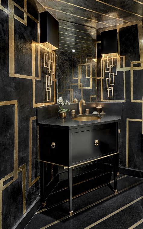 Black and gold bathroom idea Toilet room decor, Bathroom design black