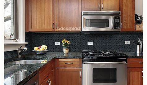 Black Pearl Granite Countertop Multi Color Stone Mosaic