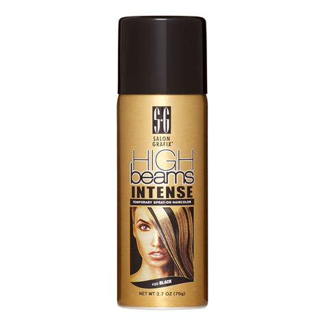 Get A Sleek Look With Black Hair Color Spray