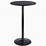 Akoyovwerve Wrought Iron Glass High Bar Table Patio Bar Table Black