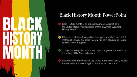 Black History Month Powerpoint Template Flyer Template