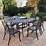 Home Styles Biscayne Black 7Piece Patio Dining Set5554338 The Home