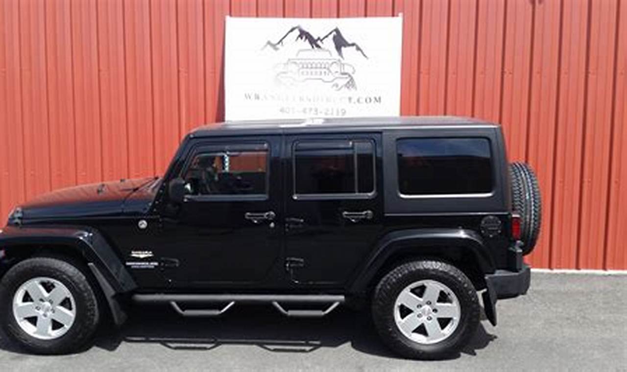 black jeep sahara for sale