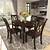 black kitchen furniture table and chairs