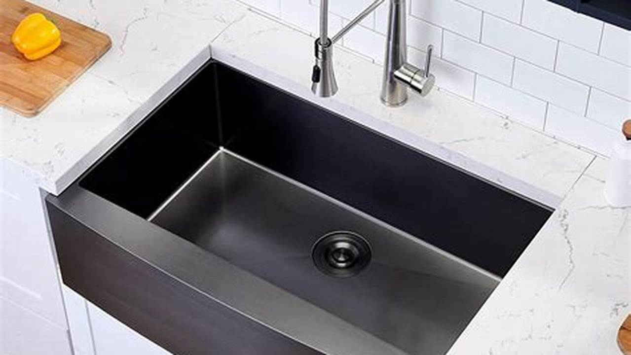 Unveil the Secrets of Black Kitchen Sinks: A Journey to Sophistication
