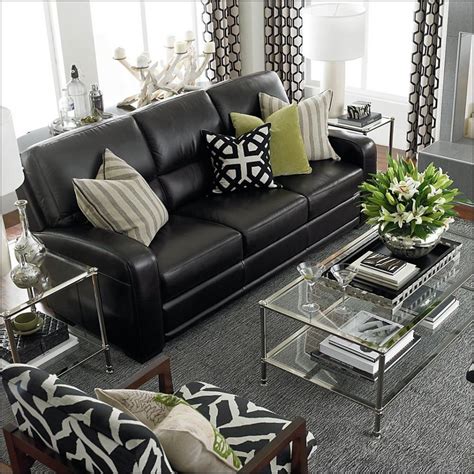 Review Of Black Leather Sofa Pillow Ideas For Living Room