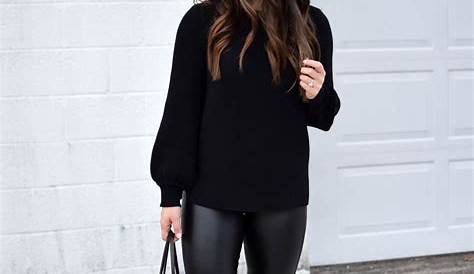 Black Legging Outfits Winter