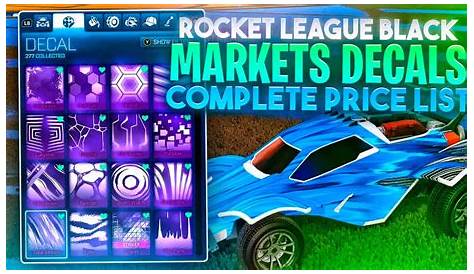 Black Market Rocket League Price THE COOLEST BLACK MARKET DECAL! ROCKET LEAGUE YouTube