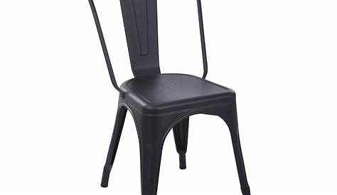Kmart black metal chair Metal stacking chair, Black metal chairs