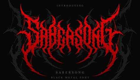 Black Metal Logo Font Heavy s Band s, Typography