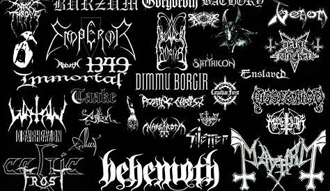 May the devil take us... Black Metal Logos