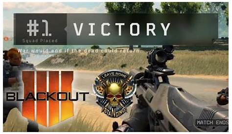 Black Ops 4 Blackout Victory out Squad COD MadeWar Tier 1