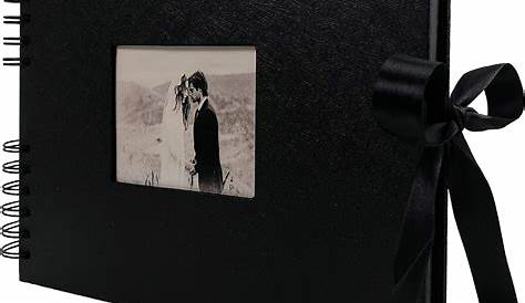 Scrapbook Photo Album DIY Scrap Book Black Pages for Wedding | Etsy