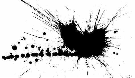 Black paint splatter vector design background | Paint splash background