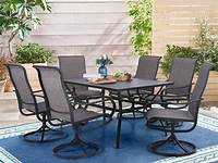 Flash Furniture 35.25'' Round Black IndoorOutdoor Steel Patio Table