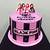 black pink cake
