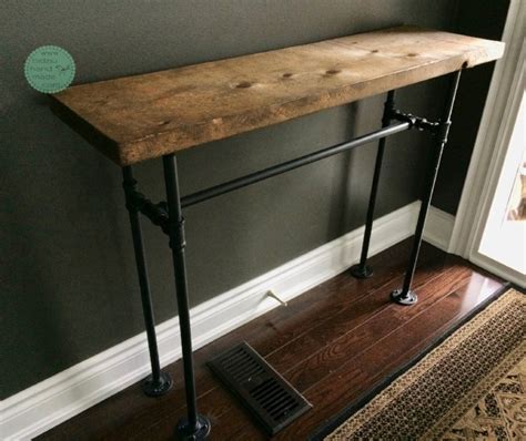  27 References Black Pipe Sofa Table For Small Space
