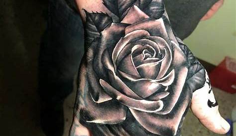 Rose Black Rose Rose Male Hand Tattoo Designs - bmp-flab
