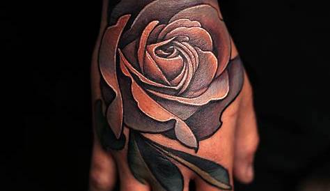 Pin by Tania Hall on розы Rose hand tattoo, Hand tattoos