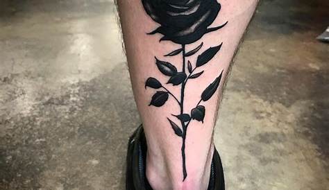 Dotwork Black Rose Guys Tattoos | Rose tattoos for men, Black rose