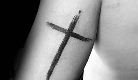 Black Simple Cross Tattoo Top 37 Christian Ideas [2021 Inspiration Guide]