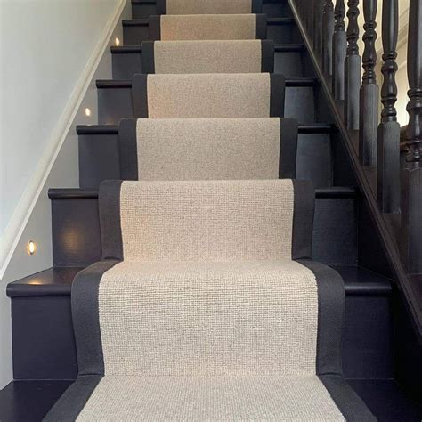 Black Stair Carpet Runner Wave