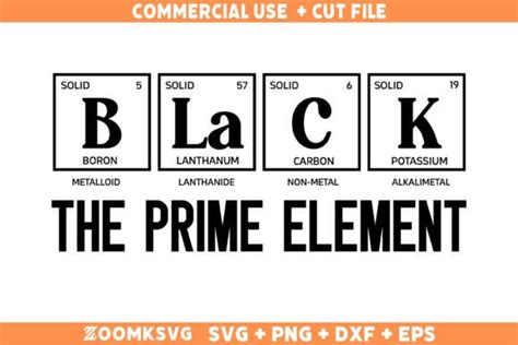 Black The prime element svg, black lives matter svg, black history svg