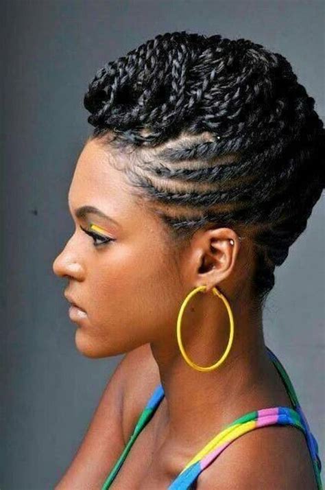 Stylish Black Updo Hairstyles With Twists