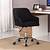 black velvet office chair