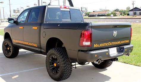 Black Vinyl Wrap Truck Nissan Titan Matte Zilla s