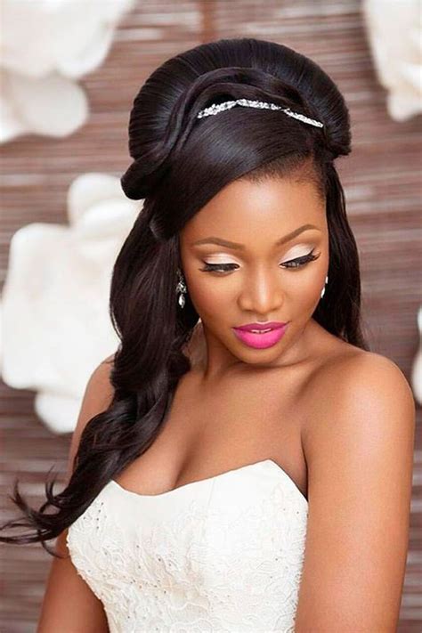 20 Black Wedding Hairstyle Inspirations Long Wedding Hair