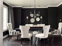 Black, white, and gray dining room Dining Room Ideas Pinterest