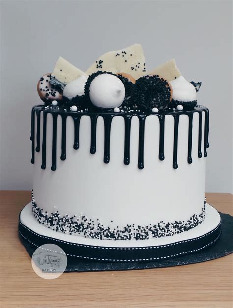 Black White Birthday Cake Ideas