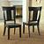 black wood dining room chairs